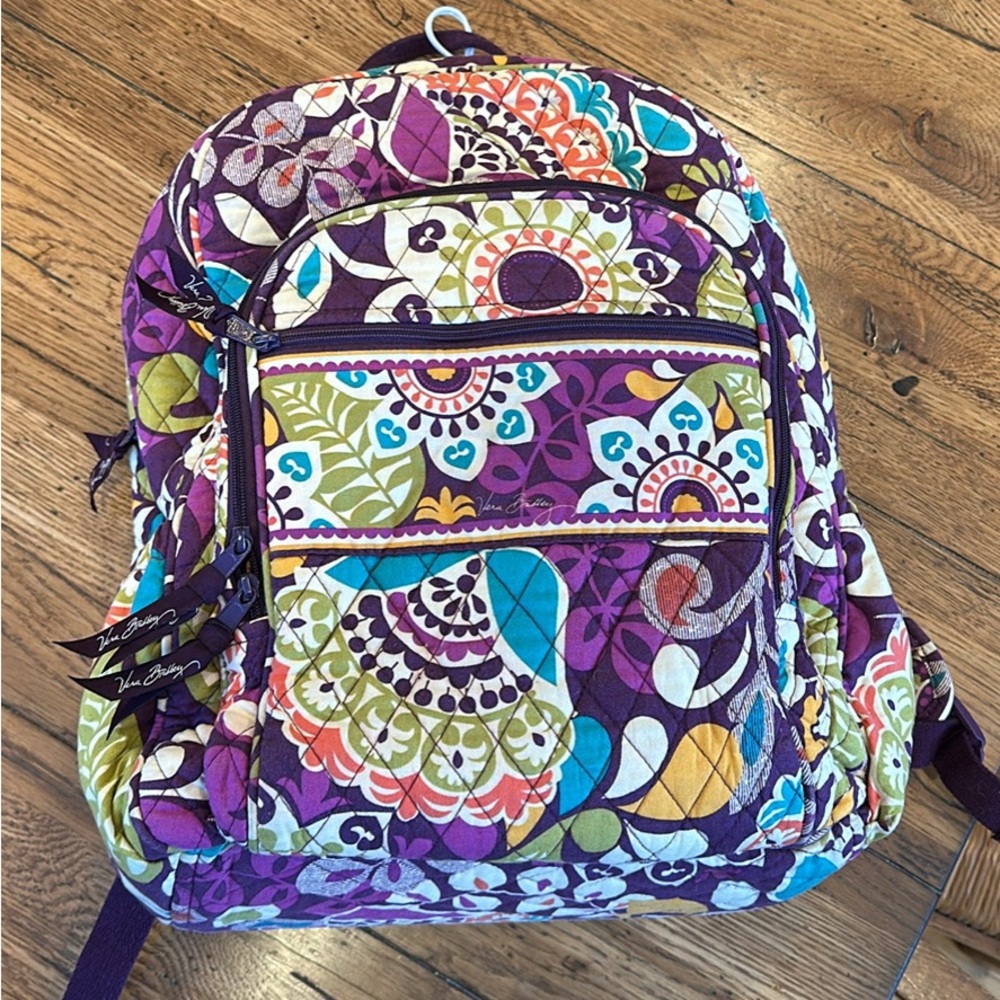 Vera Bradley Backpack Plum Crazy retired color